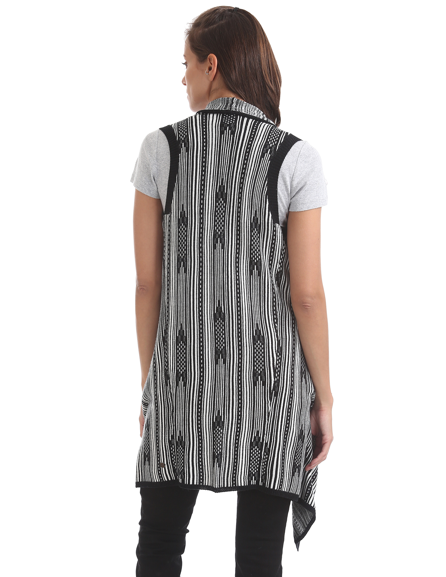 U.S. Polo Assn. Women Casual Wear Printed Shrug